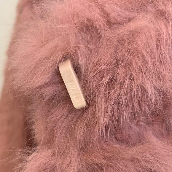 Pink Rabbit Fur Jacket - Picture 3 of 4